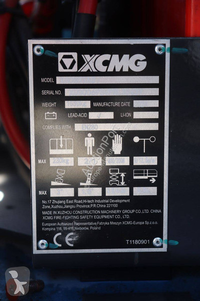 Vysokozdvižná plošina XCMG XG0807AC