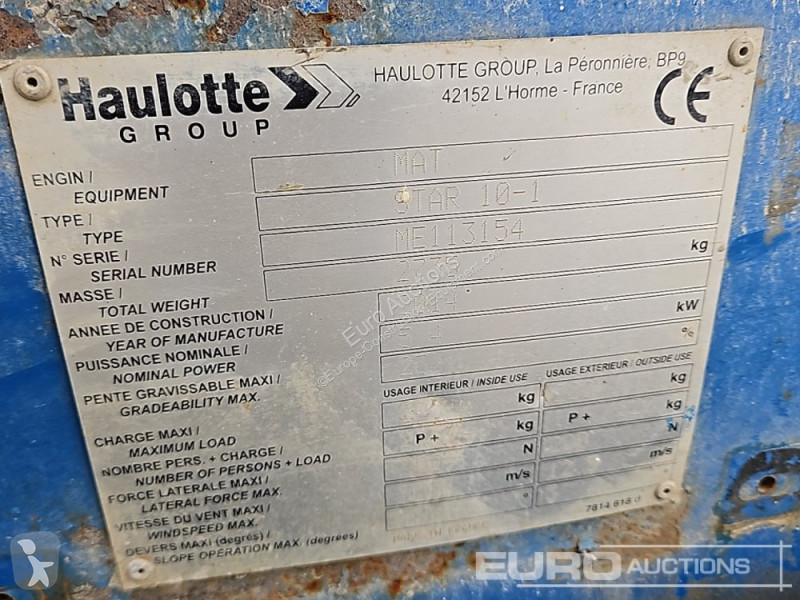 Nacelle Haulotte 10-1