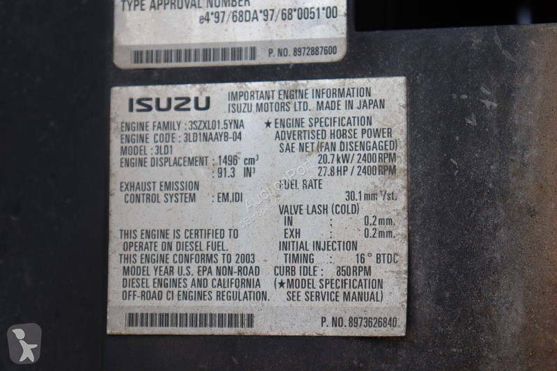 Plataforma elevadora Isuzu NUL090-2