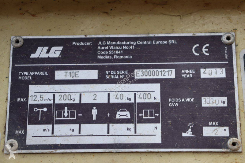 Plataforma elevadora JLG 10E
