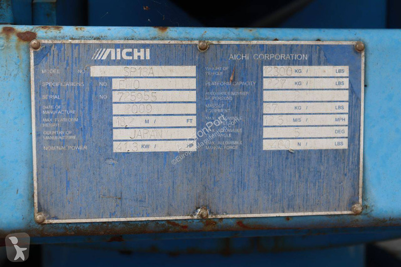 Plataforma elevadora Aichi SP18A