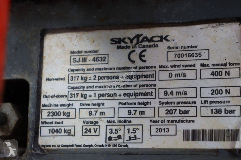 Gondol Skyjack SJIII- 4632