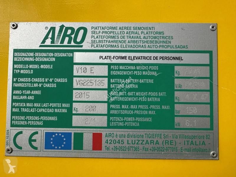 Plataforma Airo V10E