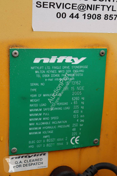 Nacelle Niftylift HR 15 NDE