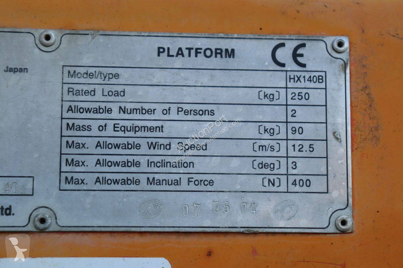 Nacela Hitachi HX140B