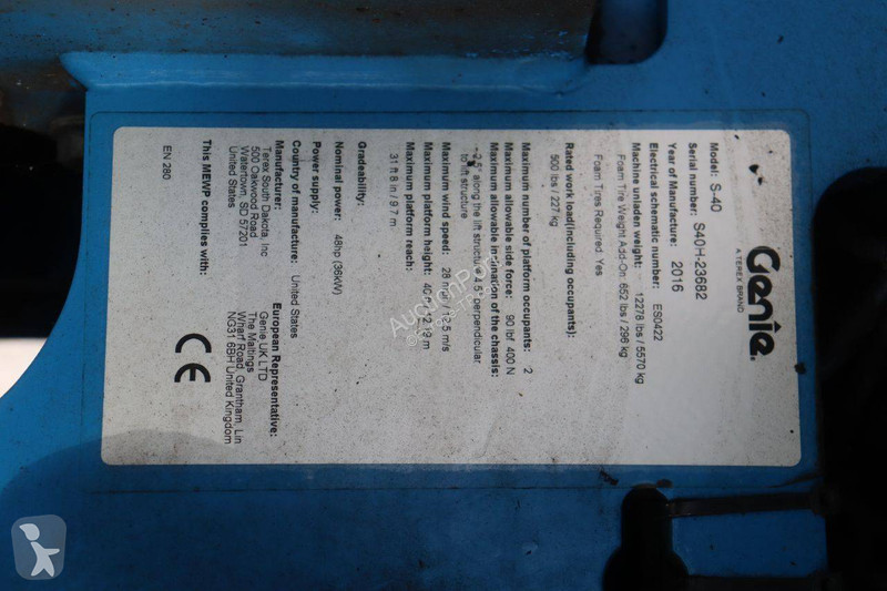 Plataforma elevadora Genie