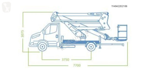 Camión con cesta elevadora Iveco nuevo