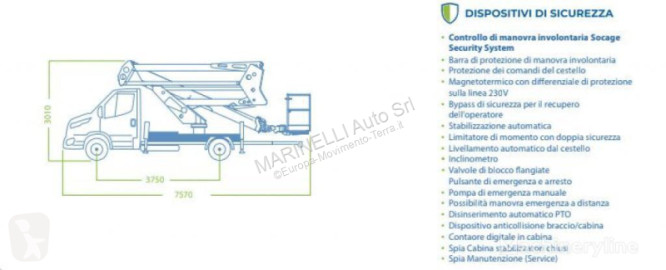 Camión con cesta elevadora Iveco nuevo