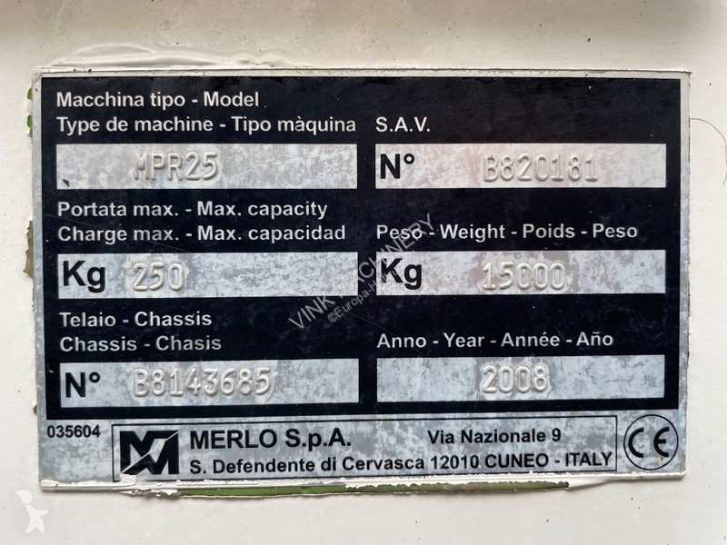 Gondola Merlo MPR 25
