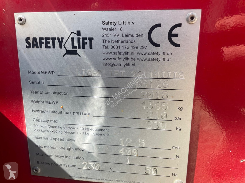 Lift Hinowa Lightlift 26.14 III S