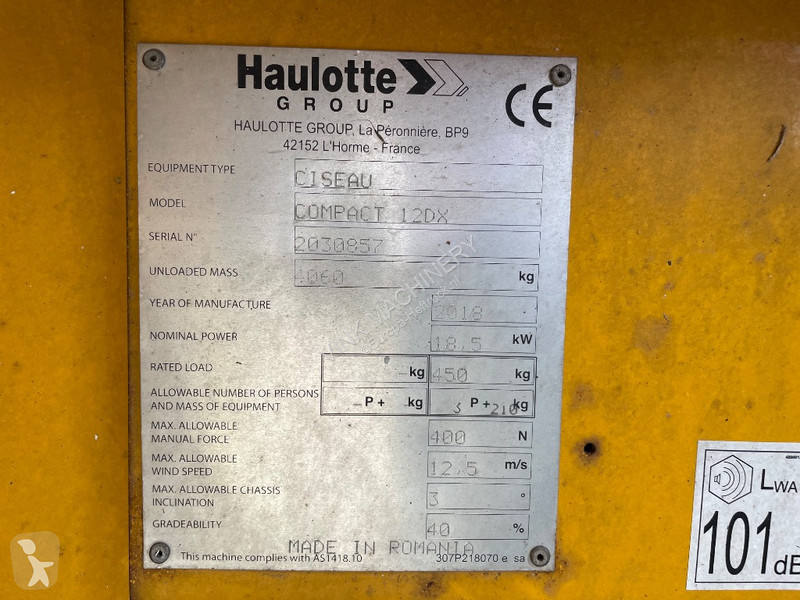 Nacelle Haulotte
