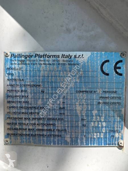 منصة تلسكوبية Palfinger P200A
