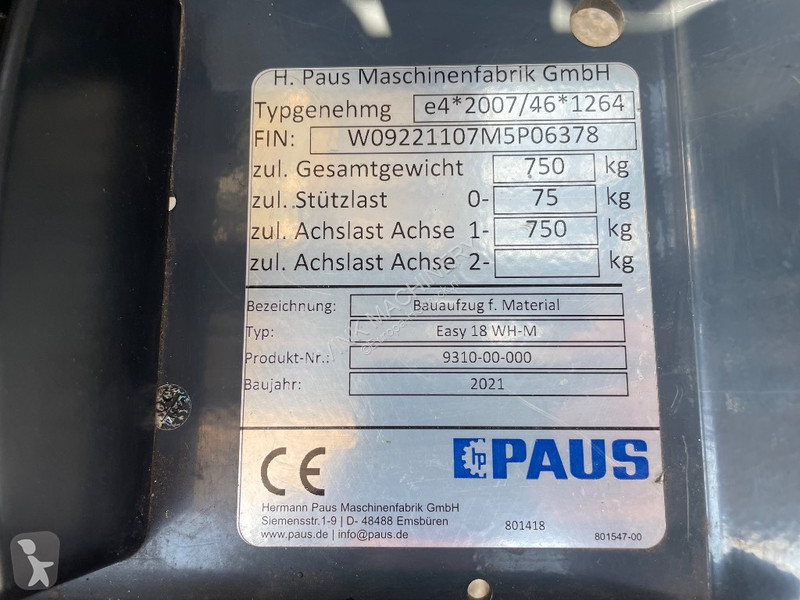 Nacelle Paus Easy 18 WH-M