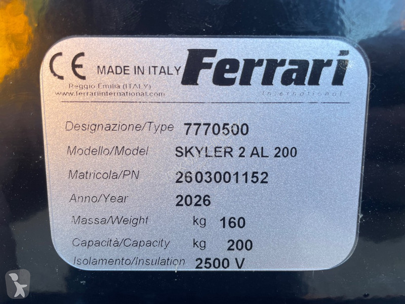 Emelőkosár Ferrari Skyler 2 AL 200