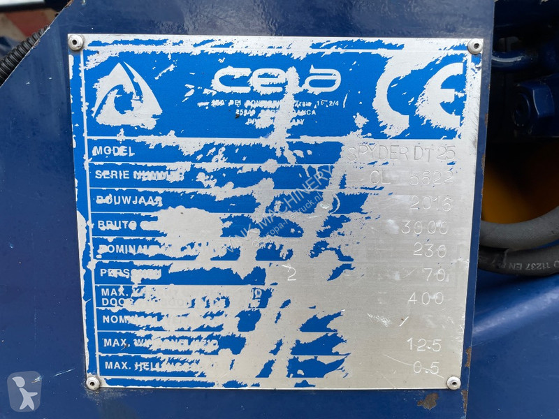 Plataforma elevadora Cela Spyder DT 25