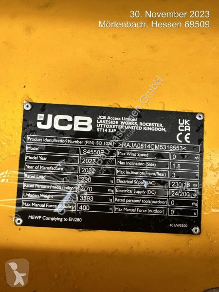 Lift JCB S4550E
