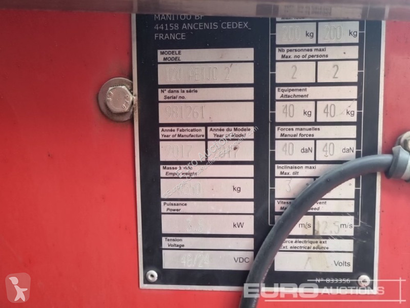 Nacela Manitou 120 AETJC