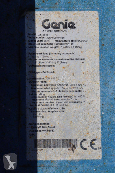 Plataforma elevadora Genie
