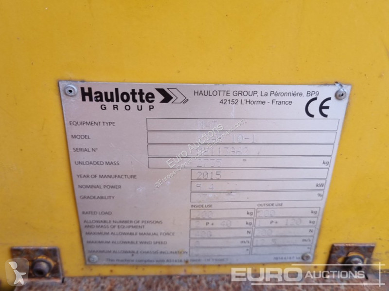 Nacelle Haulotte 10-1
