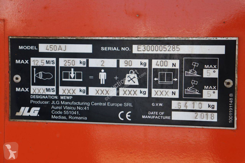 Nacela JLG 450AJ
