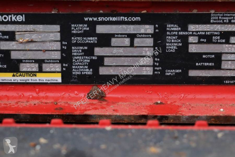 Hoogwerker Snorkel SJ3219E Valid inspection,...