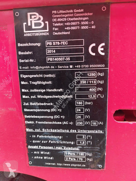 منصة تلسكوبية PB S78-7EC