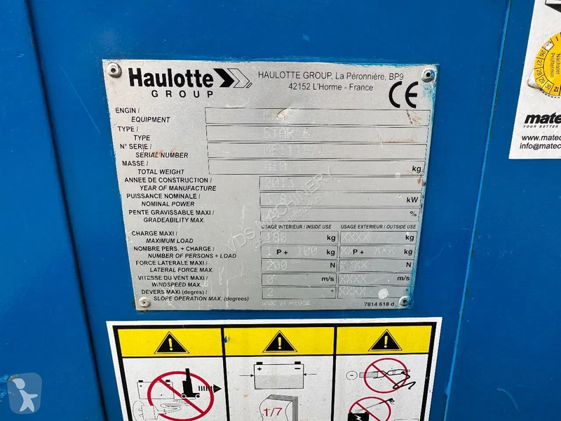 Nacelle Haulotte Hoogwerker Masthoogwerker
