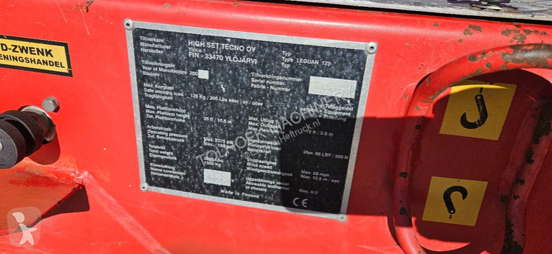 منصة تلسكوبية Hinowa LEGUAN 125