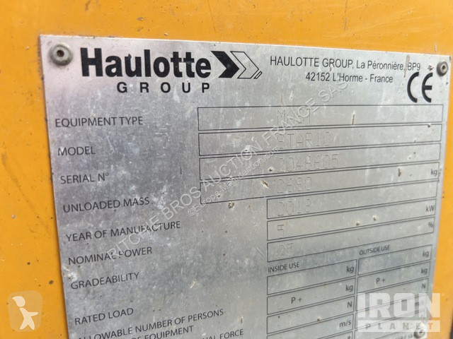 Vysokozdvižná plošina Haulotte  STAR10