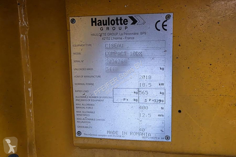 Nacelle Haulotte COMPACT 10DX Diesel, 4x4...