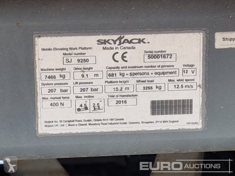 Plataforma  SJ9250