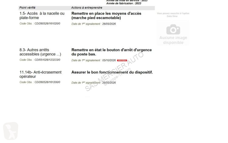 Plataforma JLG nacelle araignee automotrice a...