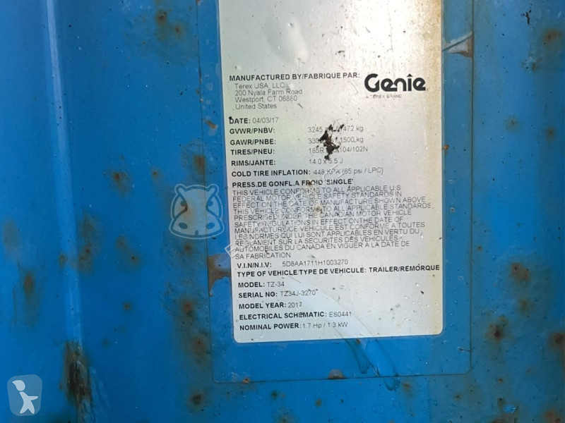 Nacelle Genie TZ34 (12m)