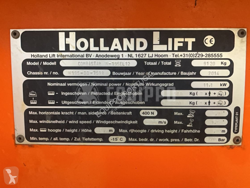 Plataforma Hollandlift N195-12EL Combistar...