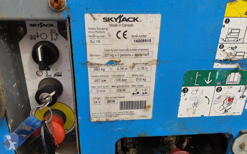 Nacelle Skyjack  SJ16 batteries neuves