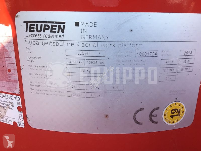 Plataforma elevadora Teupen Leo 36 T (36m)