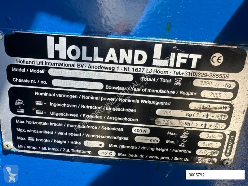 Lift Hollandlift Q-135EL18 Elektra...