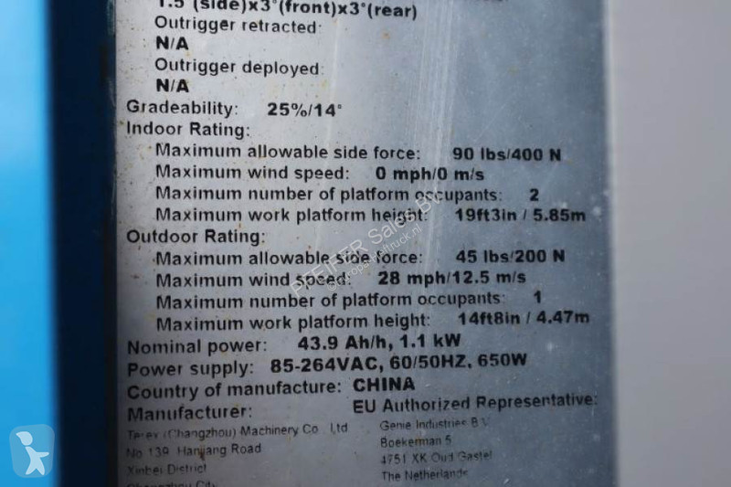 Nacelle Genie E-Drive Several In Stock, 8m...