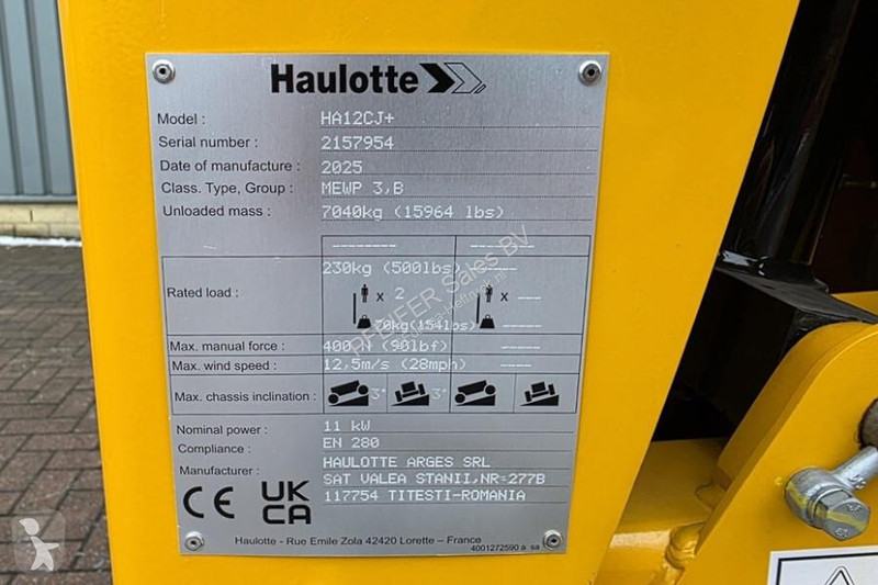 Hoogwerker Haulotte HA12CJ+ Electric, 12 m...