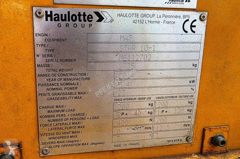 Plataforma elevadora Haulotte STAR 10 Electric,...