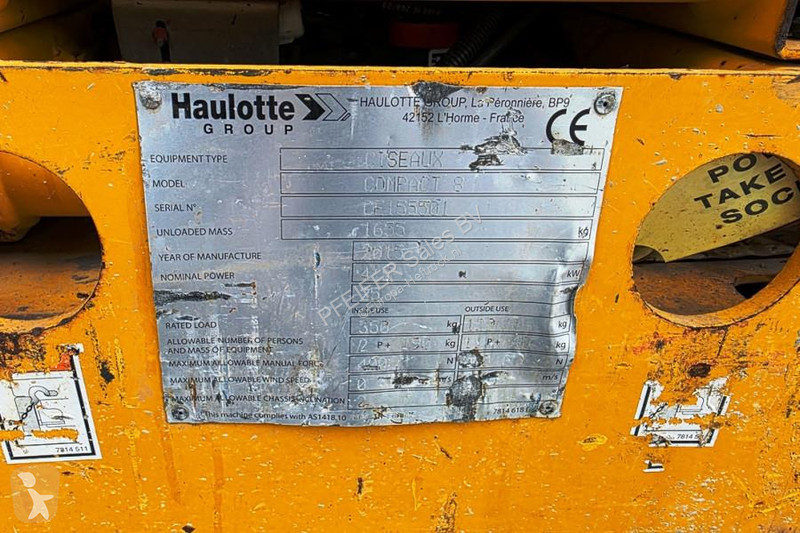 Vysokozdvižná plošina Haulotte Compact 8...