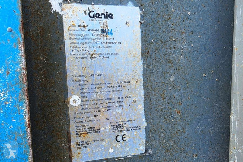 منصة تلسكوبية Genie Electric,...
