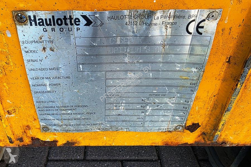 منصة تلسكوبية Haulotte Electric, 7.77m Working...