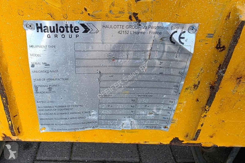 منصة تلسكوبية Haulotte Optimum 8 Electric,...