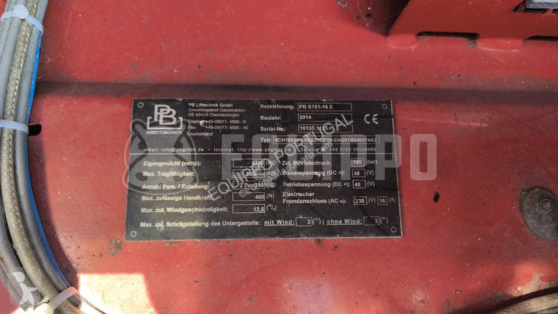 Vysokozdvižná plošina PB S151-16E