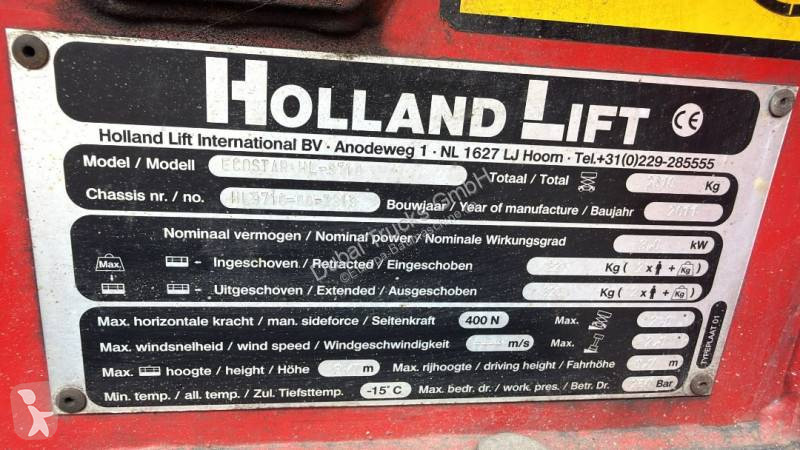 منصة تلسكوبية Hollandlift Ecostar HL-9710 12...