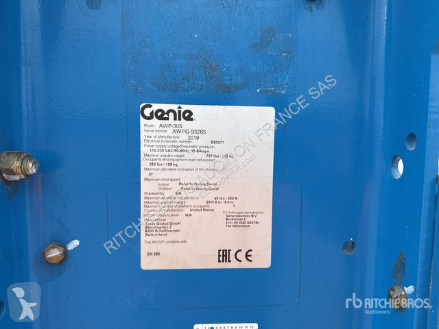 Plataforma Genie  AWP-30AC