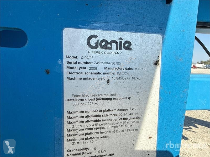 Автовышка Genie Z-45/25