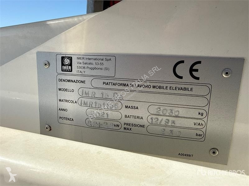 Nacelle Imer IMR15DA Crawler Articulating Boom...