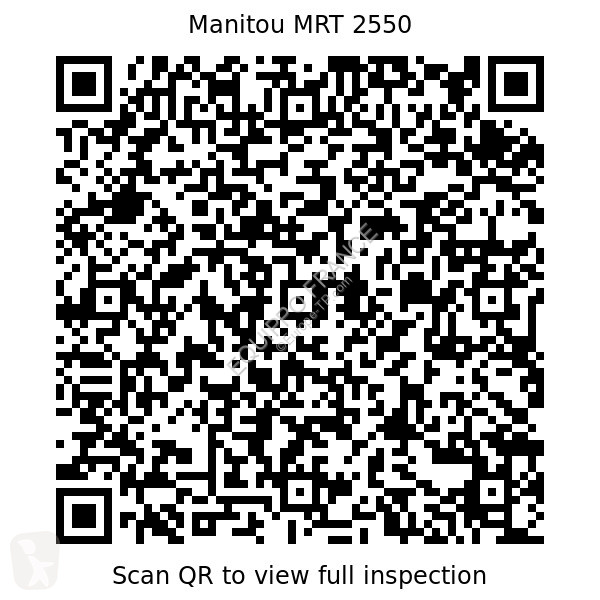 Nacelle Manitou MRT 2550